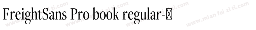 FreightSans Pro book regular字体转换